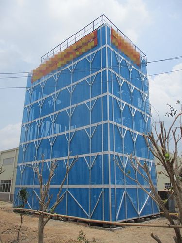 中心順利完成某鋁合金附著式升降腳手架型式試驗現場檢驗工作